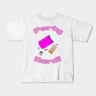Slumber Party Hard Funny Slogan Cartoon Fun Kids T-Shirt